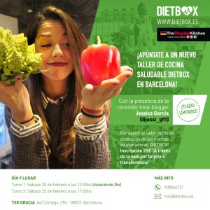 Taller de cocina saludable DIETBOX Barcelona - 25 de Febrero