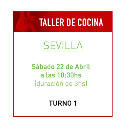 Taller de Cocina Saludable en Sevilla Turno 1