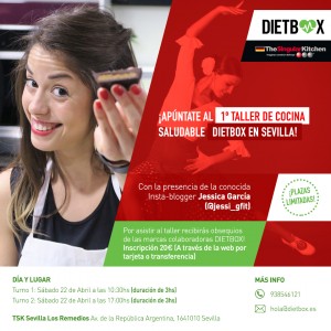 Taller de cocina saludable DIETBOX Sevilla - 22 de Abril