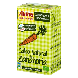 Caldo de Zanahoria ecológica Aneto 1L