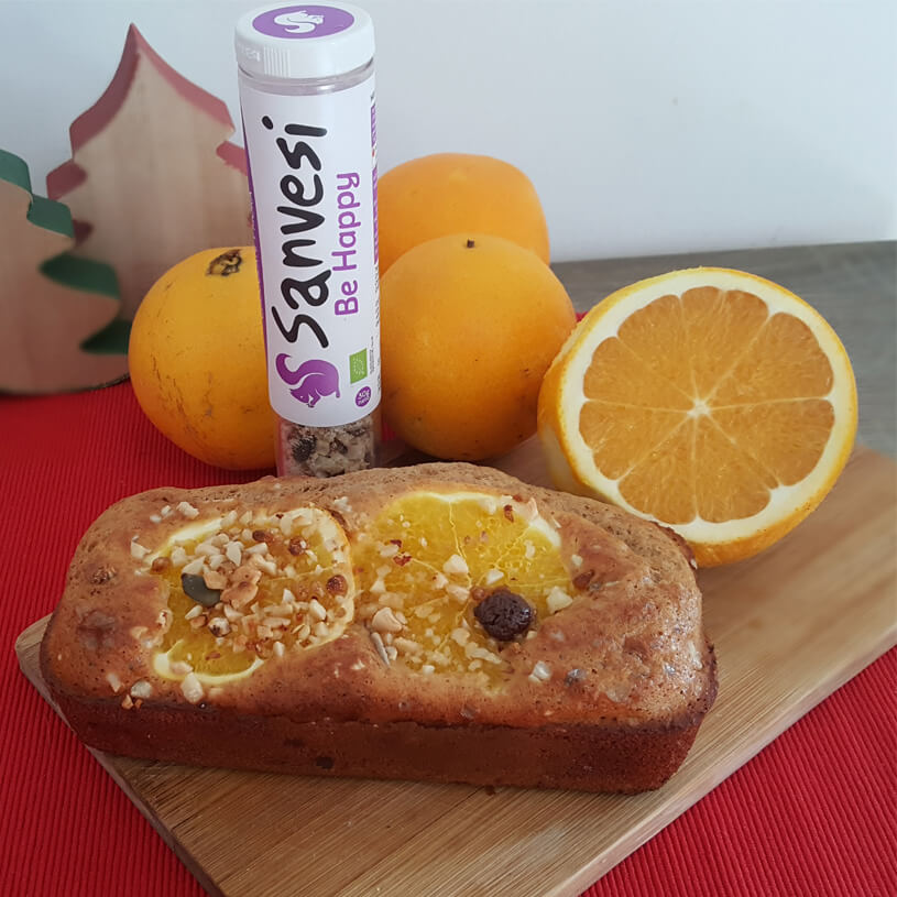 Bizcocho de espelta y naranja