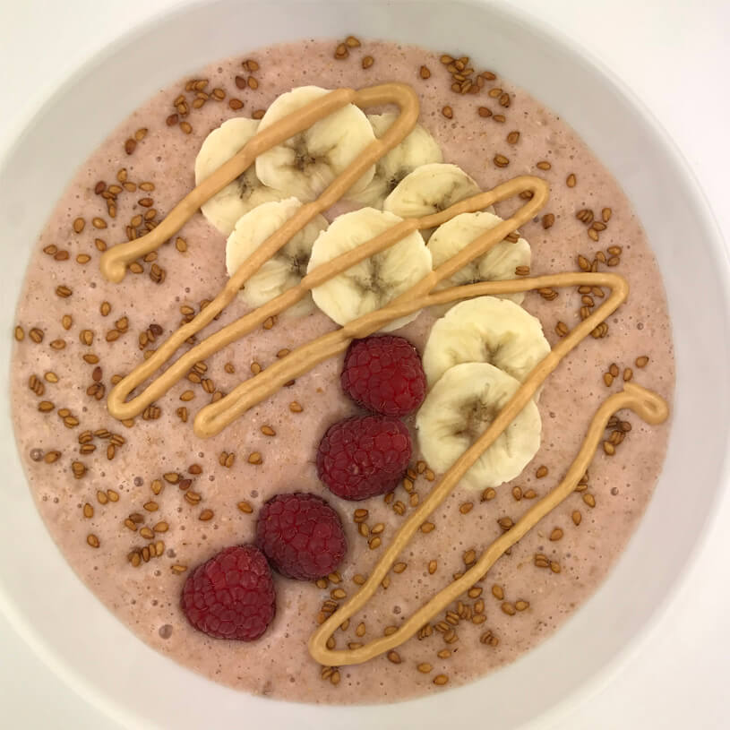 Receta de Porridge de fresa exprés