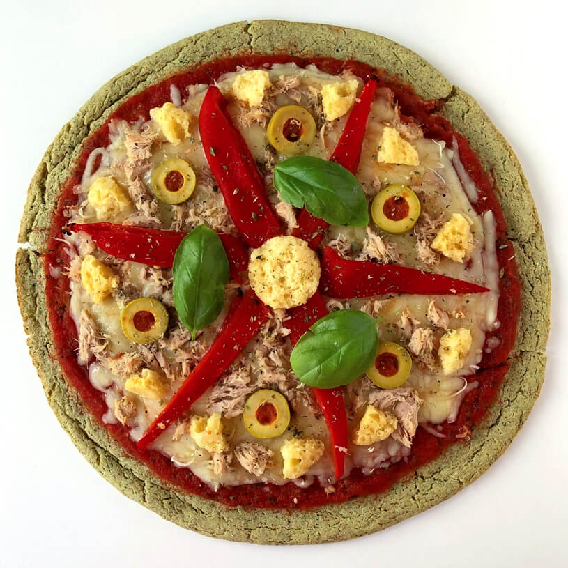 Receta de Pizza con base de calabacín