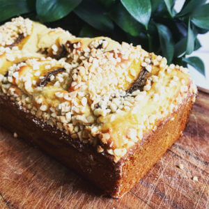 Receta de Bizcocho saludable de plátano y almendra2