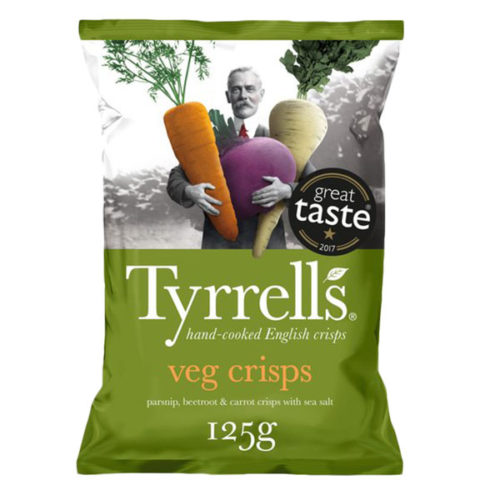 Tyrrells Veg Crisps 125g