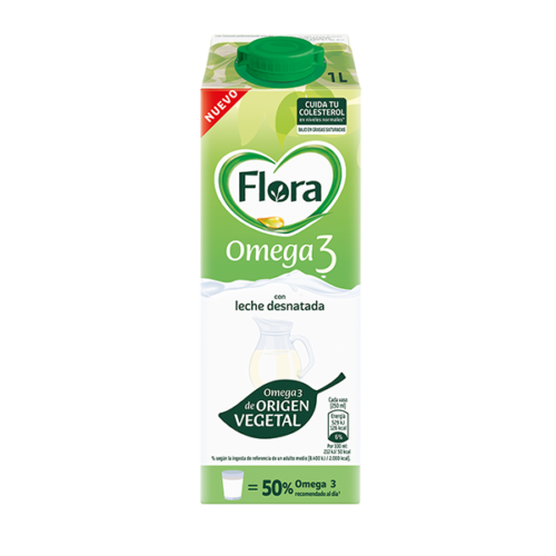 Flora Omega 3 desnatada 1 L