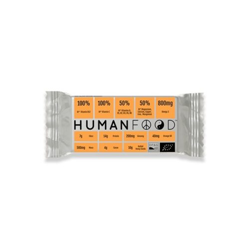 Human Food Bar 76 g naranja