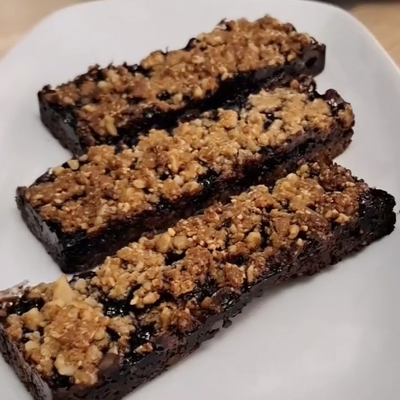 Receta de Barritas Crujientes con Mermelada de Arándanos
