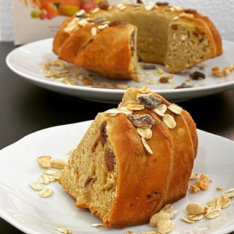 Receta de Bizcocho de Plátano y Muesli