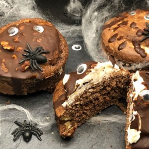 Receta de Brownie de queso y nueces Halloween 2