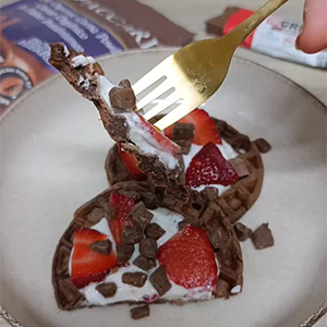 Receta de Gofres de Chocolate Proteicos