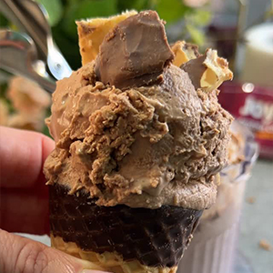 Receta de Helado Choco Avellana Proteico