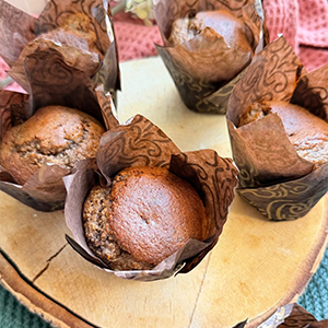 Receta de Muffins de Cacao y Queso Cottage