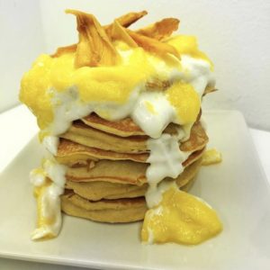 Receta de Pancakes de Mango y Coco 2