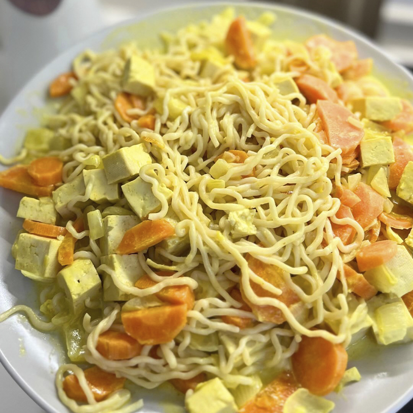 Receta de Pasta Konjac al Curry