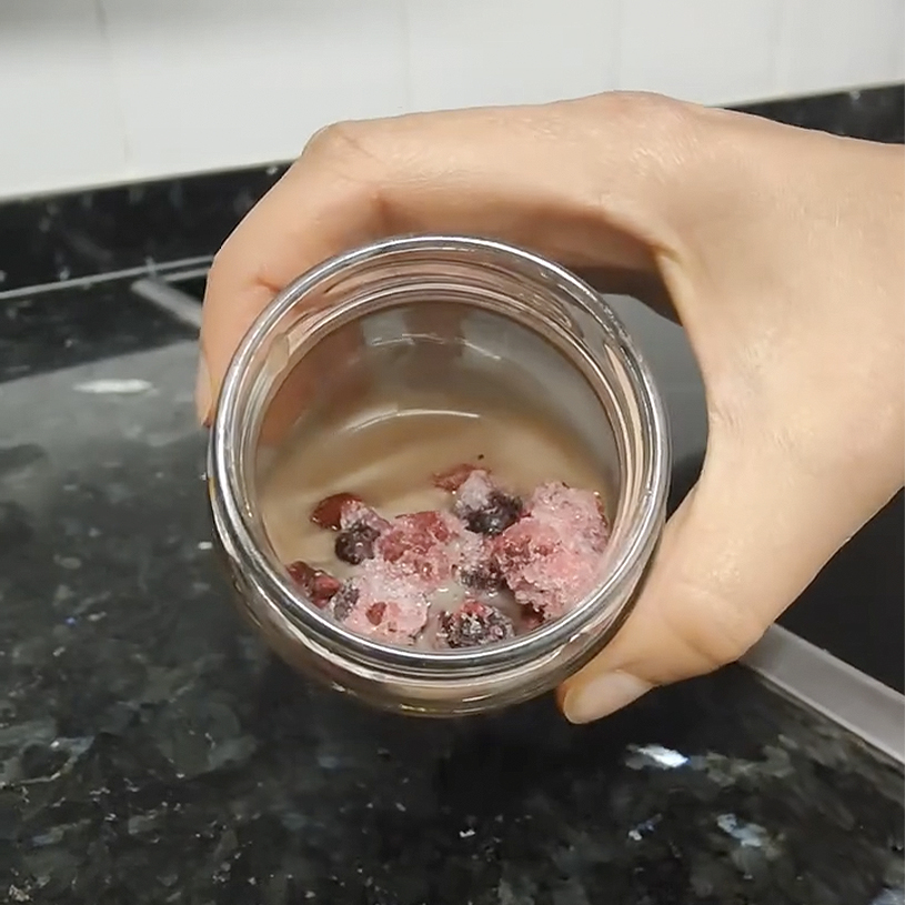 Receta de Snack de Fresa y Frambuesa Saludable