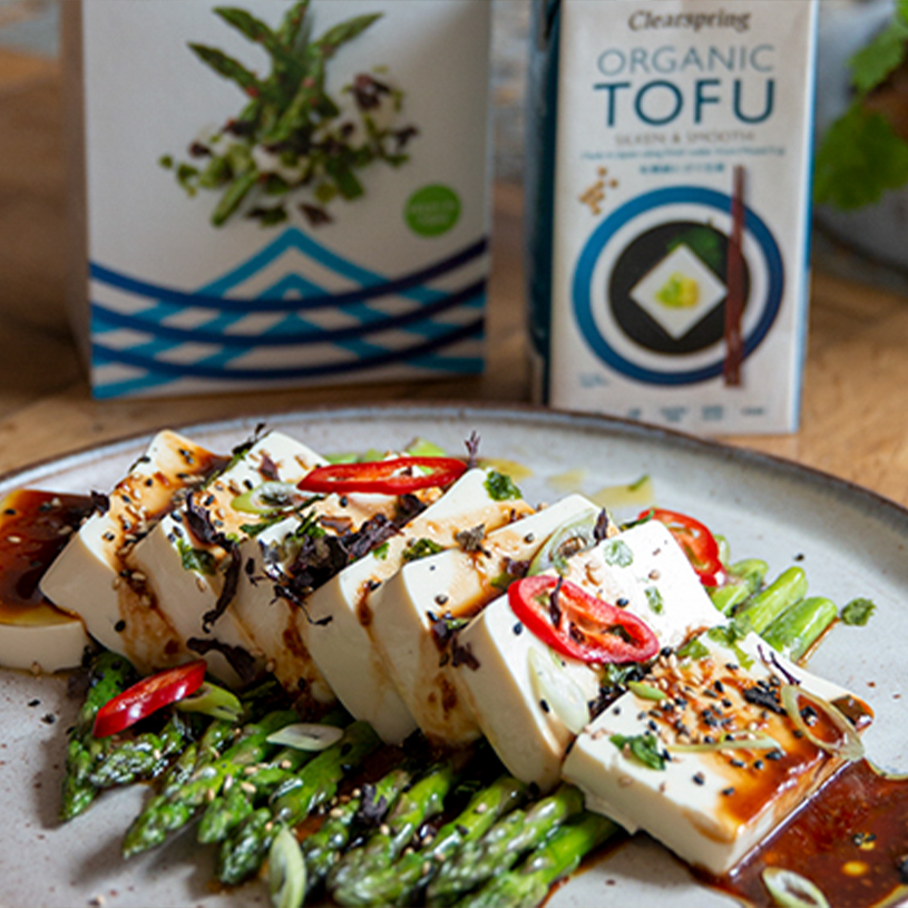 Receta de Tofu con espárragos