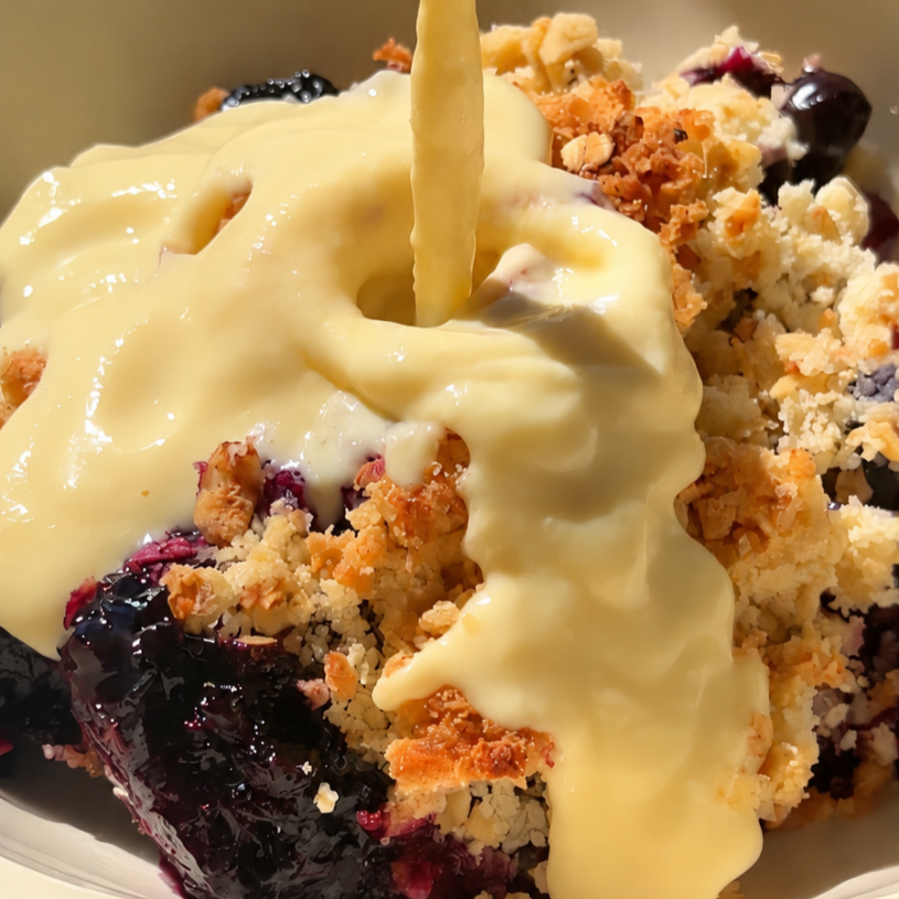 Receta de Crumble de Arándanos