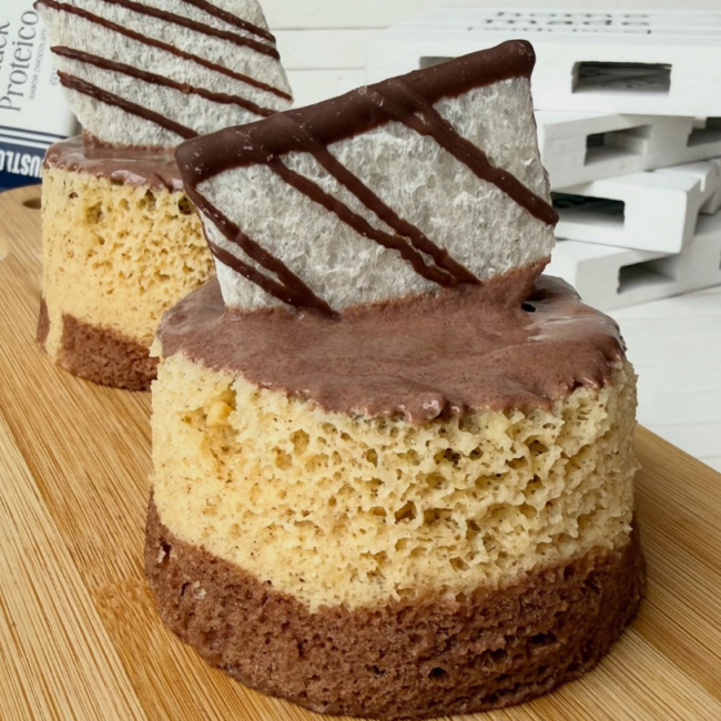 Receta de Mini Mugcakes Bicolor