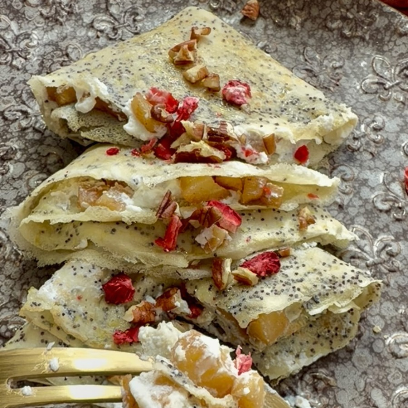 Receta de Crepes de Ricotta y Manzana