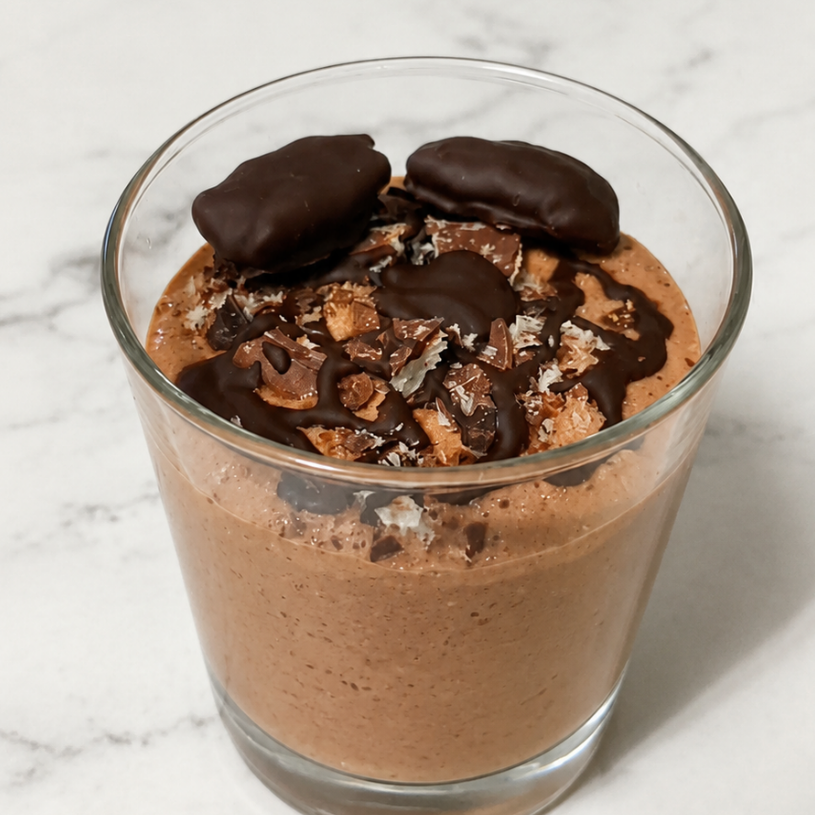Receta de Vasitos de Mousse de Cacao