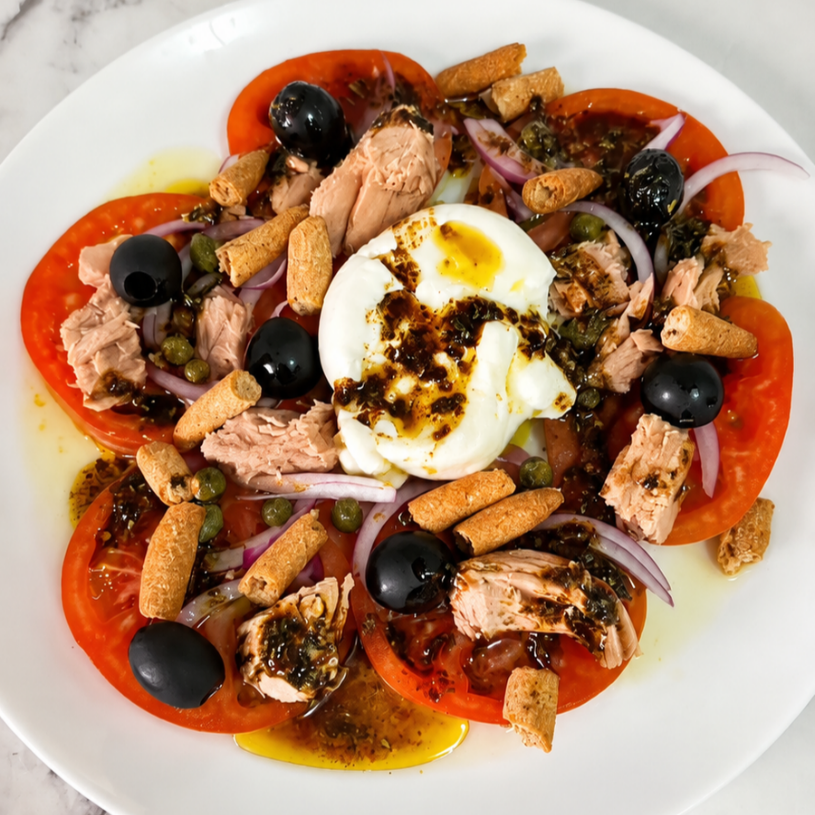 Receta de Ensalada Crujiente de Tomate