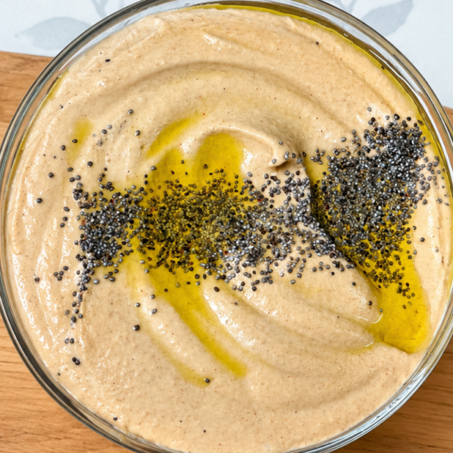 Receta de Hummus de Lentejas con Aceitunas