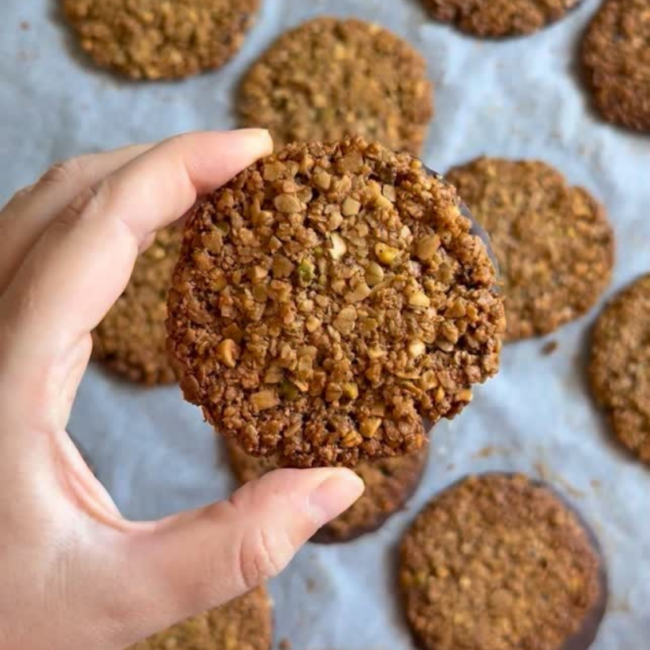 Receta de Galletas de Avena y Chocolate