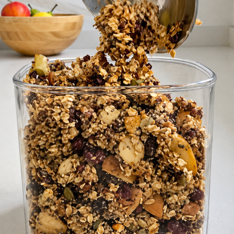 Receta de Granola de Manzana