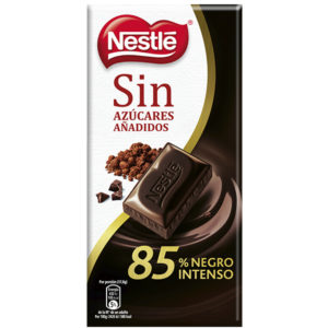 Chocolate negro 85% sin azúcar Nestlé 125g