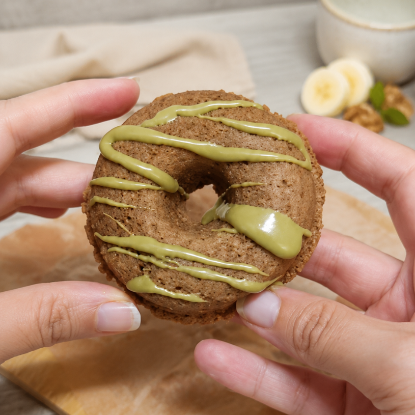 Receta de Donuts Saludables de Banana Bread