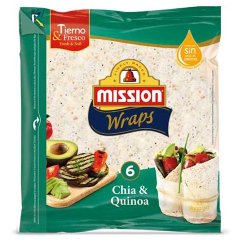 Wraps Chia y Quinoa 370g Mission