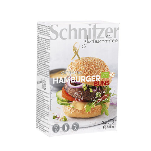 Organic Hamburger Buns (1x125g) Schnitzer